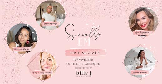 Billy J x  Sip and Socials Perth