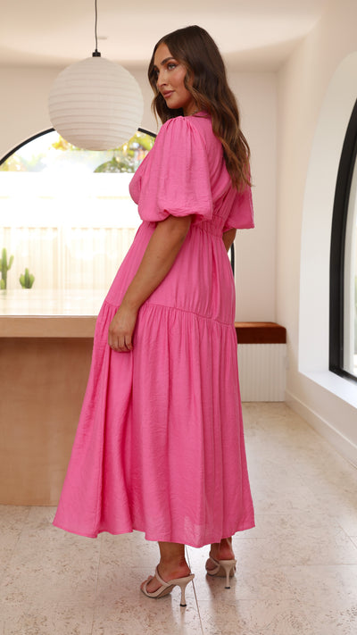 Load image into Gallery viewer, Erin Midi Dress - Pink - Billy J
