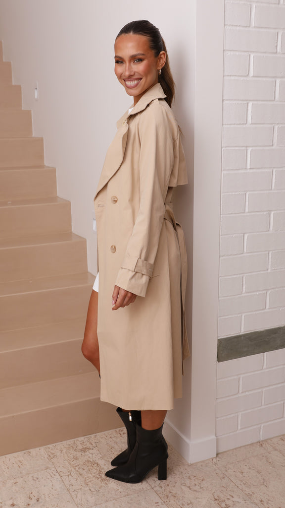 Byron Trench Coat - Camel - Billy J