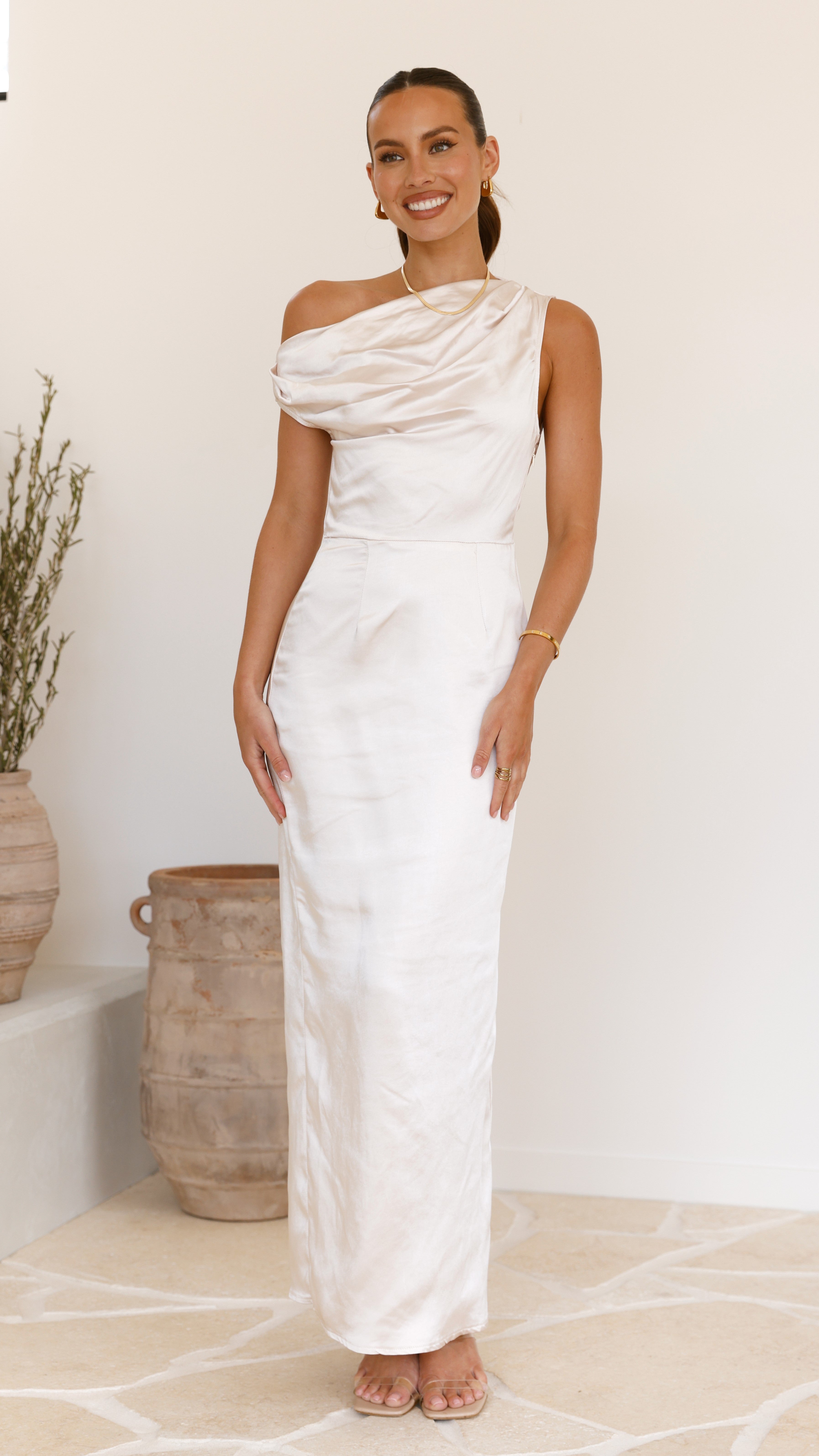 Harlowe Maxi Dress - Champagne - Billy J