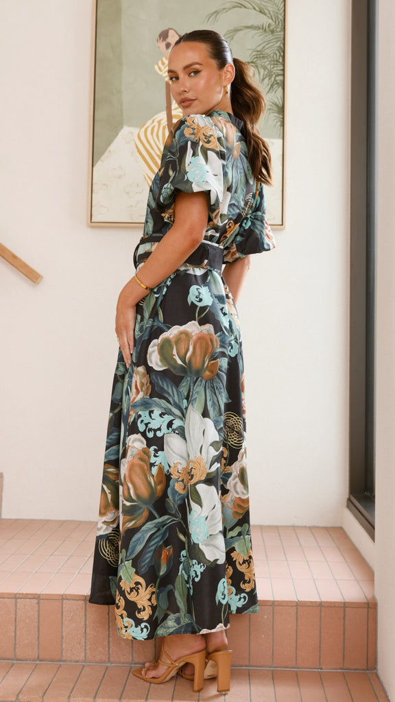 Hedley Maxi Dress - Noir - Billy J