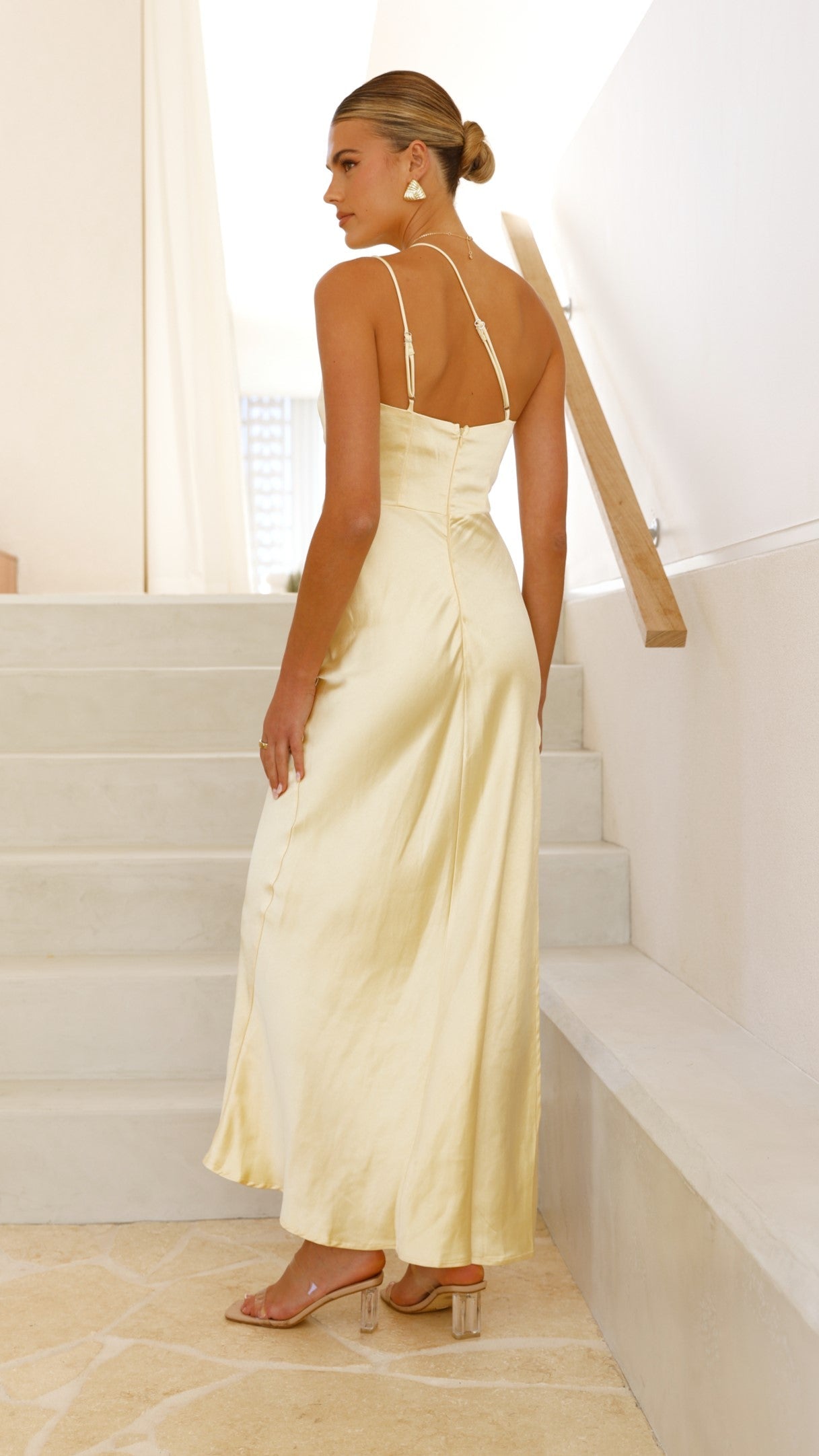 Jenna Maxi Dress - Yellow - Billy J