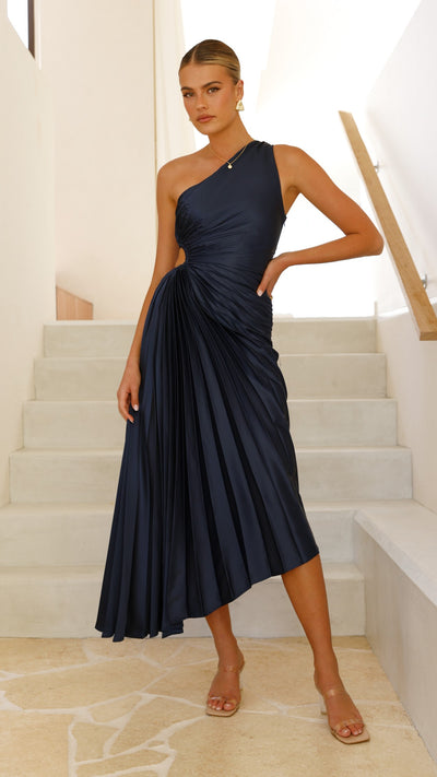 Load image into Gallery viewer, Olivia Maxi Dress - Navy - Billy J
