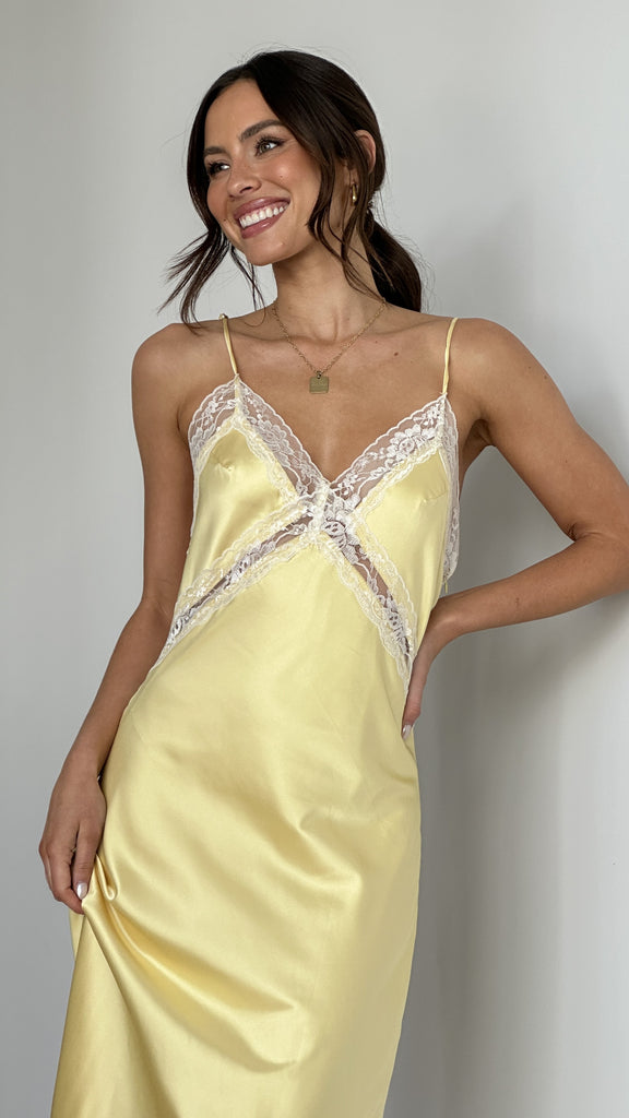 Westley Maxi Dress - Yellow - Billy J