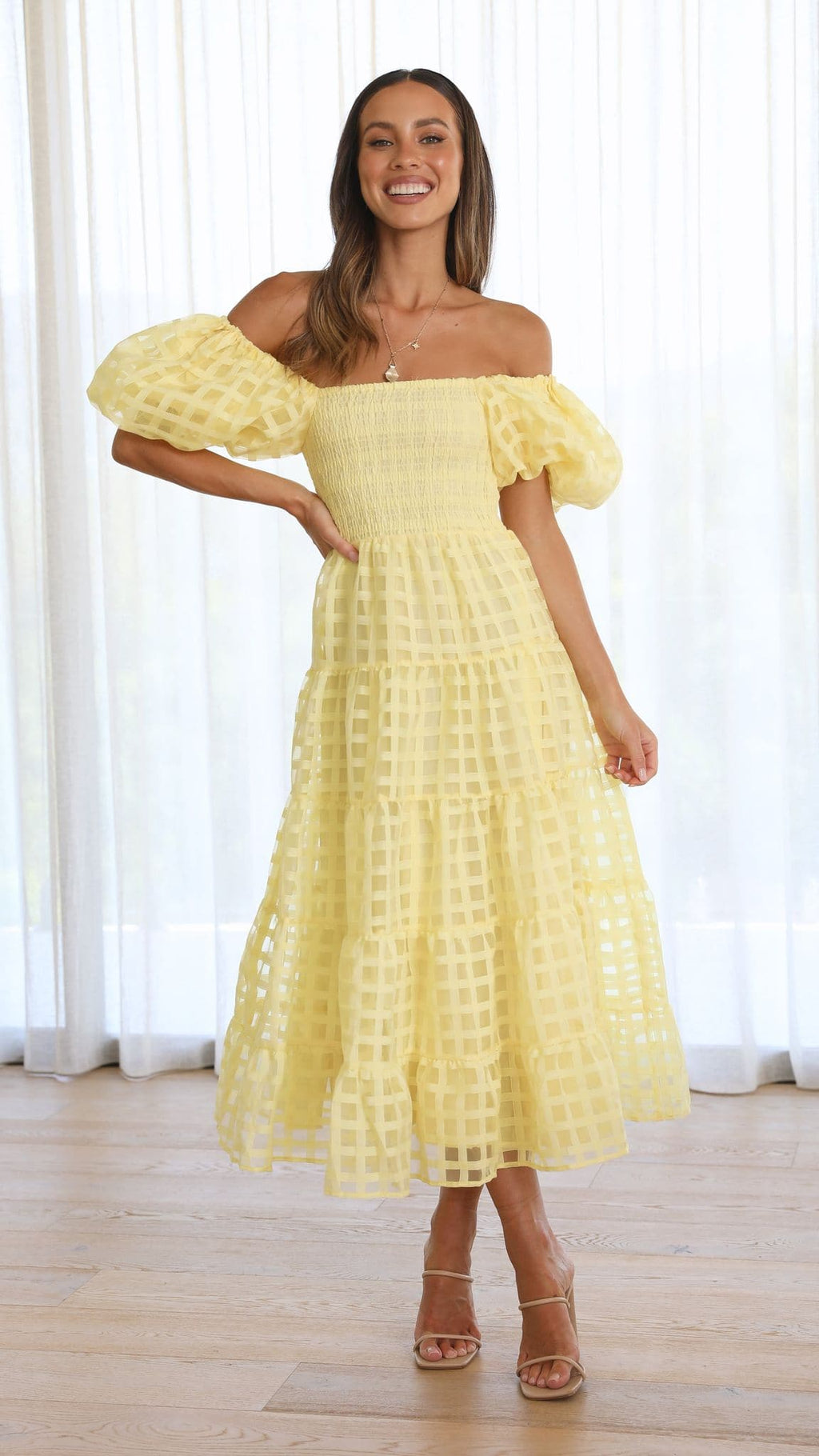 Deemi Maxi Dress - Yellow - Billy J