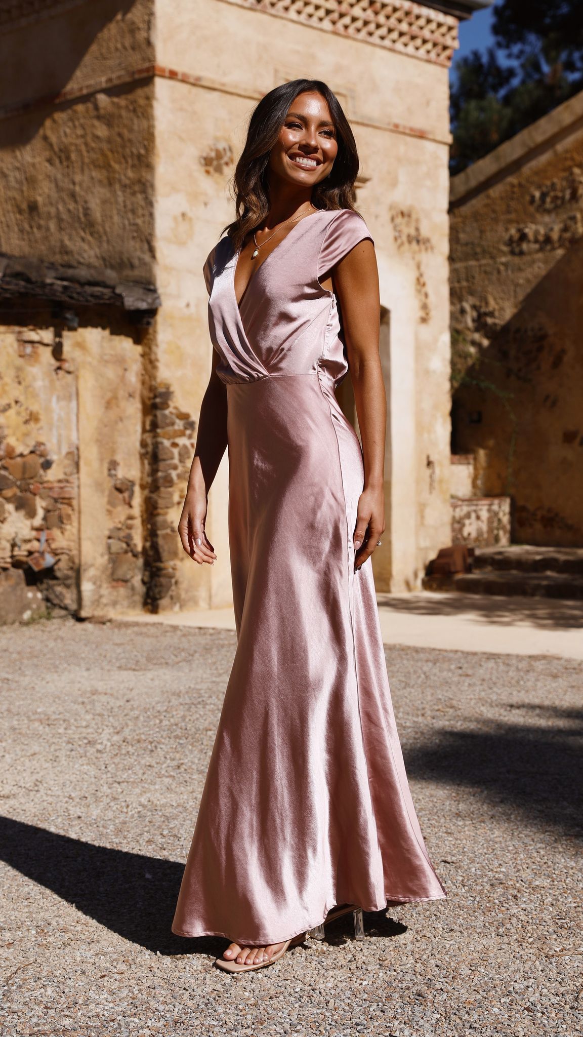 Selma Maxi Dress - Dusty Pink - Billy J