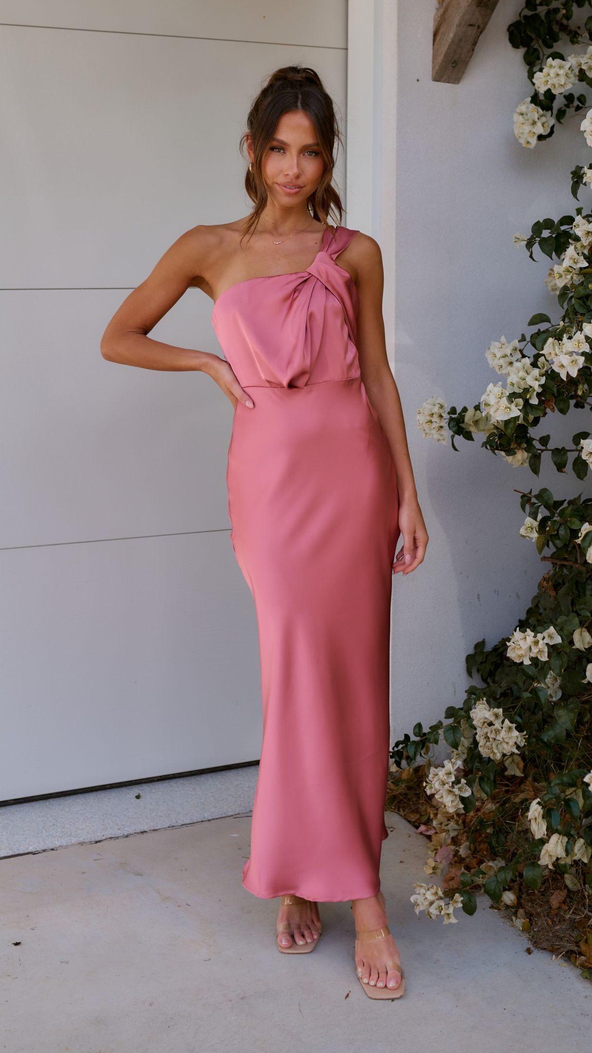 Greta Maxi Dress - Baked Rose - Billy J