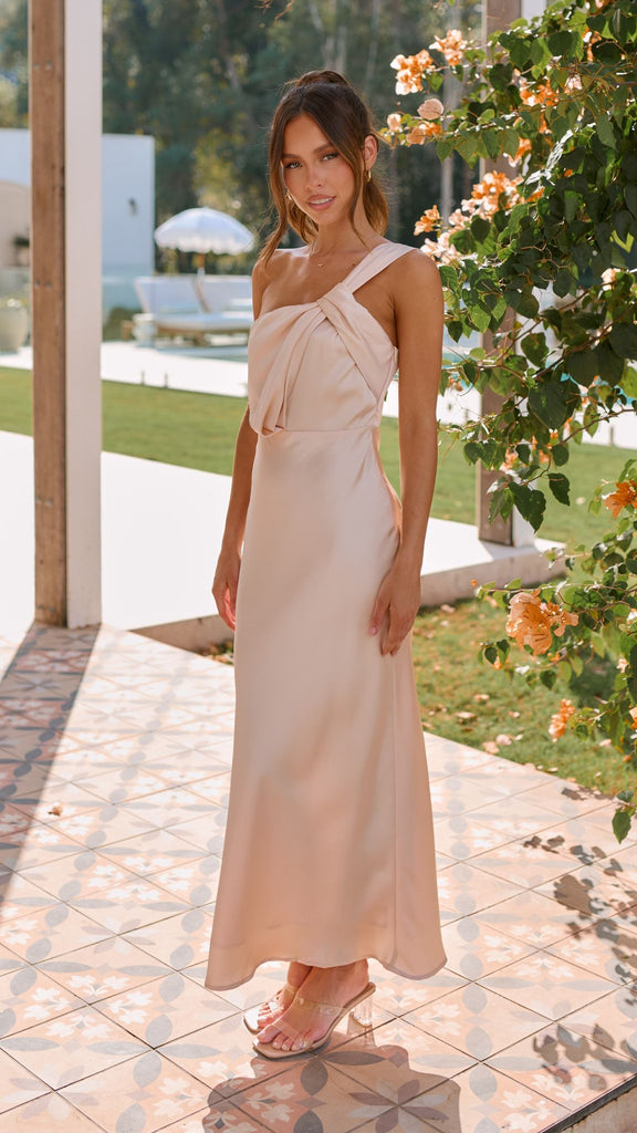 Greta Maxi Dress - Champagne - Billy J