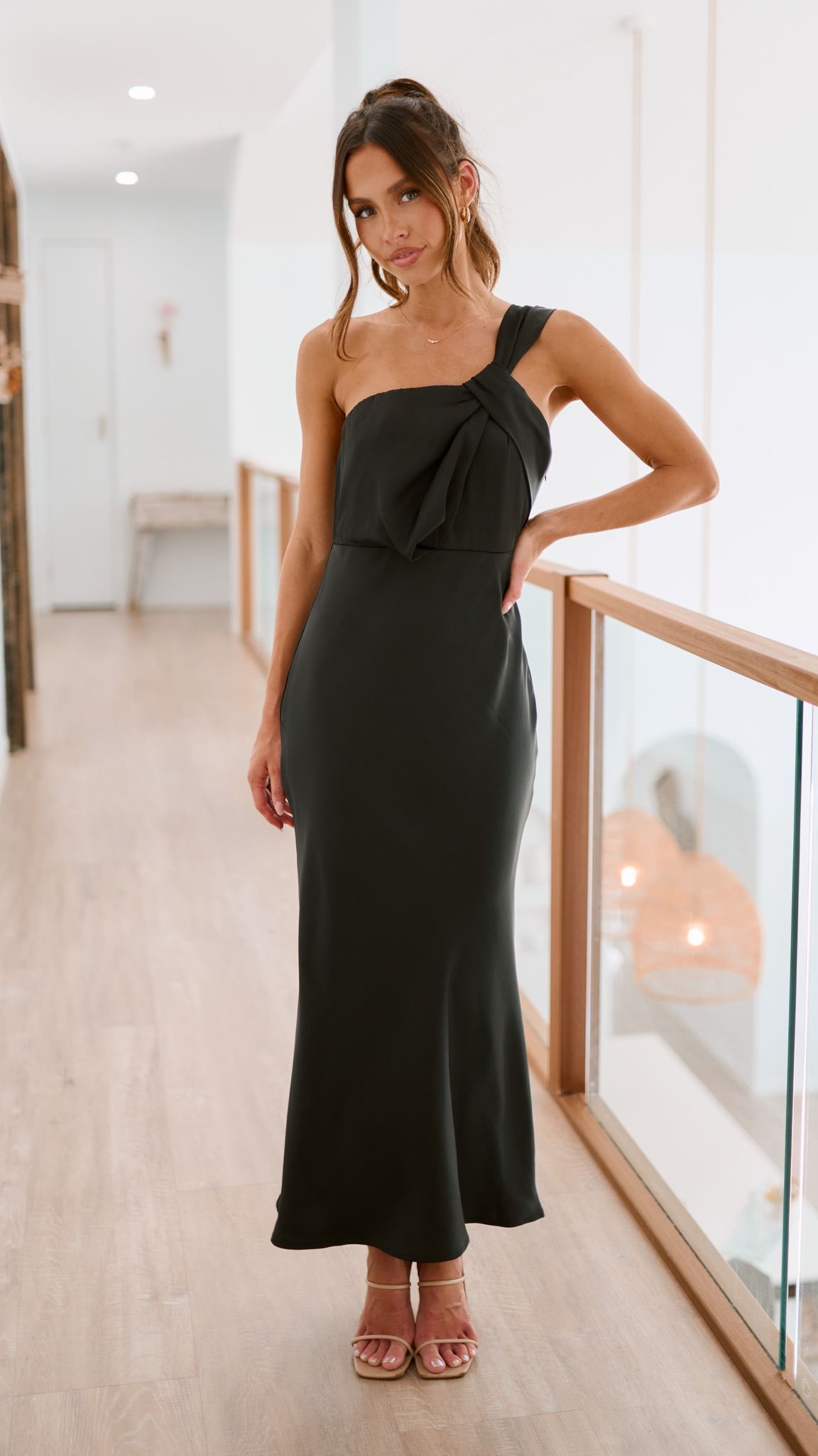 Greta Maxi Dress - Black - Billy J