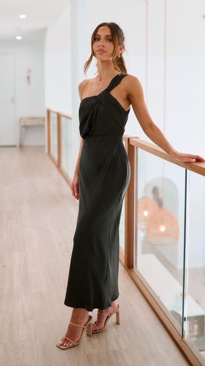 Load image into Gallery viewer, Greta Maxi Dress - Black - Billy J
