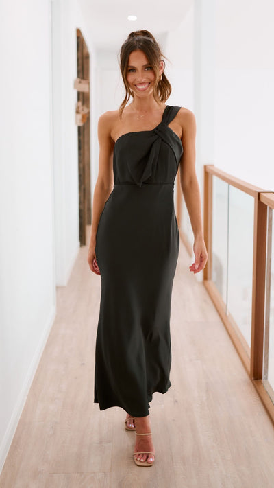 Load image into Gallery viewer, Greta Maxi Dress - Black - Billy J
