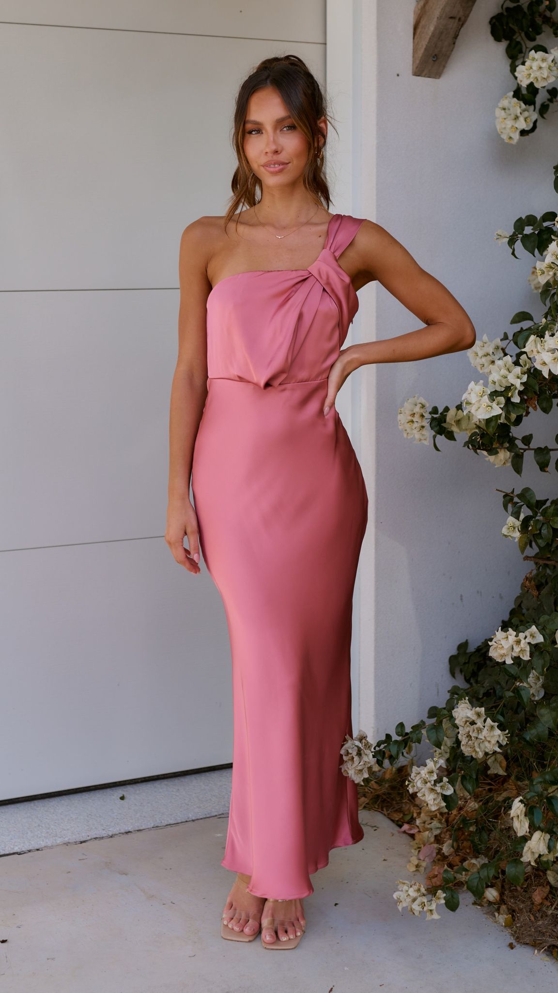 Greta Maxi Dress - Baked Rose - Billy J