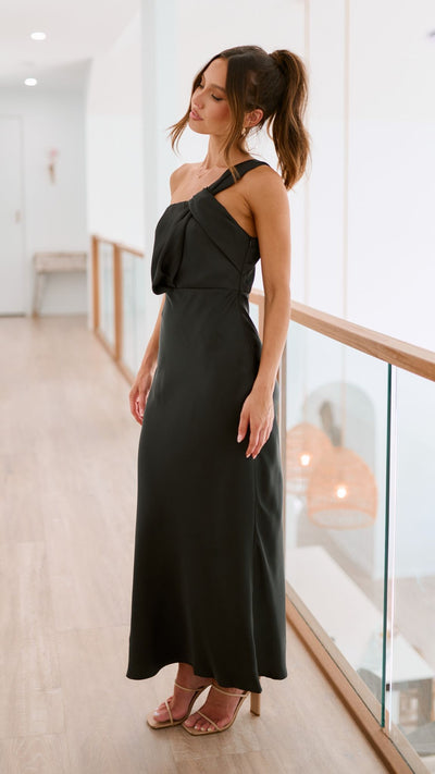 Load image into Gallery viewer, Greta Maxi Dress - Black - Billy J
