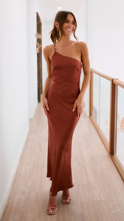 Load image into Gallery viewer, Margot Maxi Dress - Rust - Billy J
