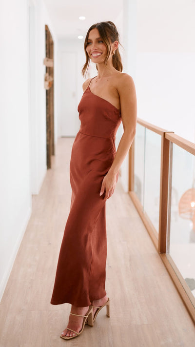 Load image into Gallery viewer, Margot Maxi Dress - Rust - Billy J
