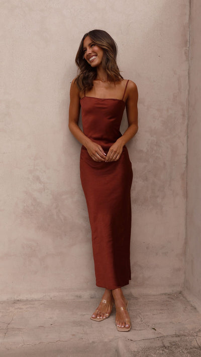 Load image into Gallery viewer, Keira Maxi Dress - Rust - Billy J
