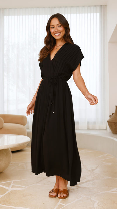 Load image into Gallery viewer, Velia Maxi Dress - Black - Billy J
