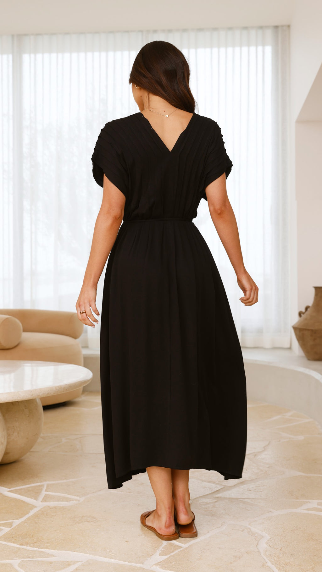 Velia Maxi Dress - Black - Billy J