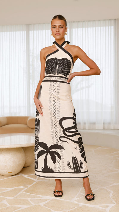 Load image into Gallery viewer, Boe Halter Maxi Dress - Palm Canyon - Billy J
