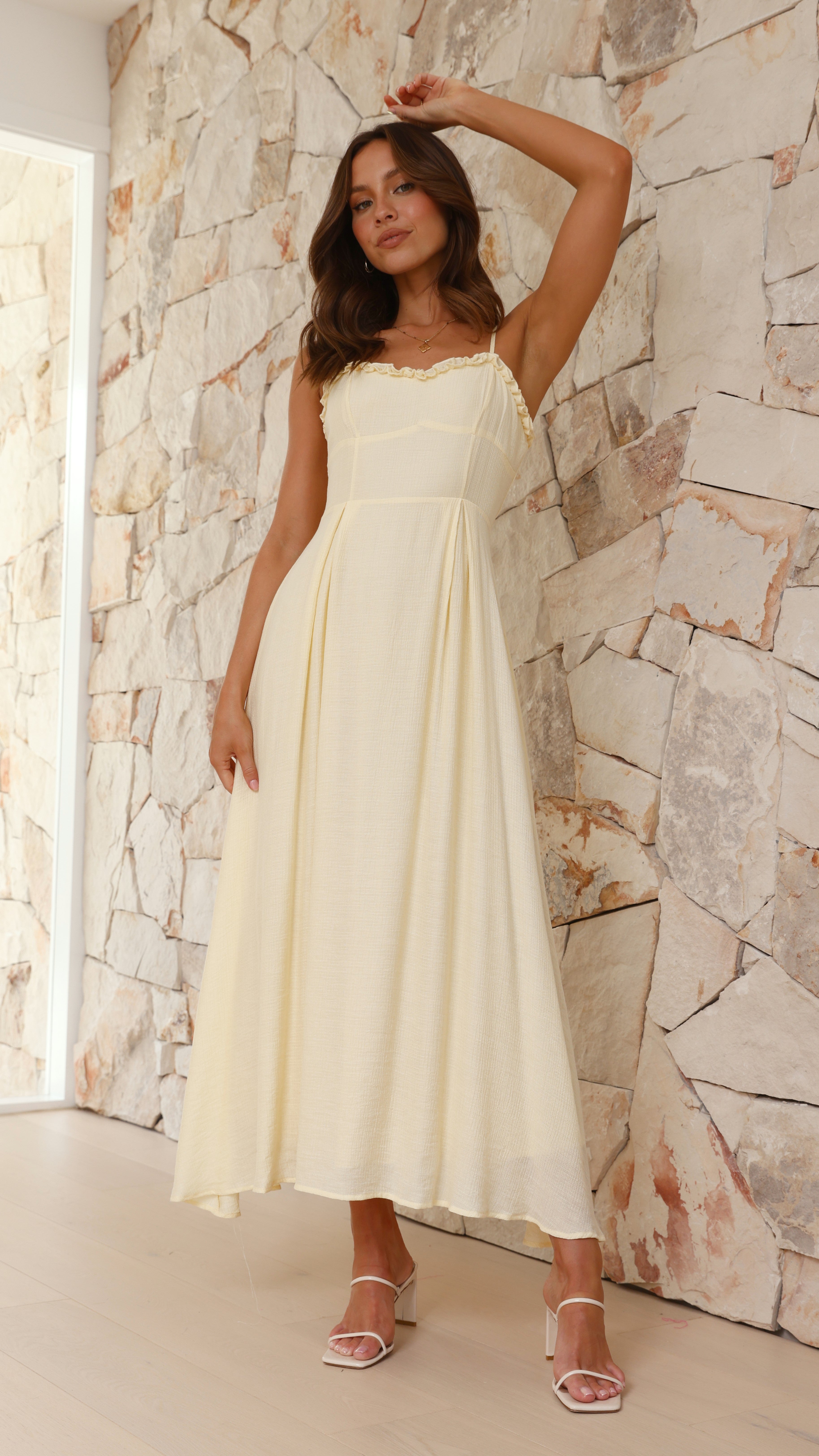 Xylia Maxi Dress - Yellow - Billy J