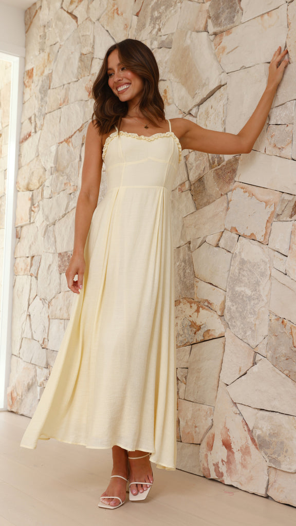 Xylia Maxi Dress - Yellow - Billy J