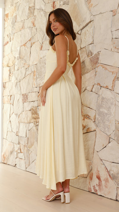 Load image into Gallery viewer, Xylia Maxi Dress - Yellow - Billy J
