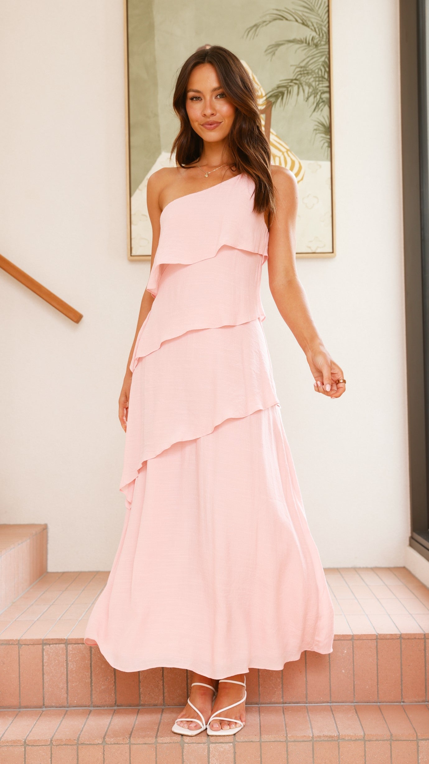 Anya Maxi Dress - Baby Pink - Billy J