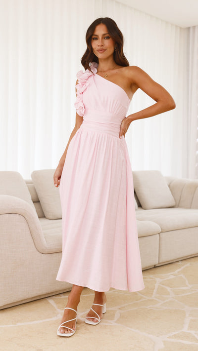 Load image into Gallery viewer, Okalani Midi Dress - Pink - Billy J
