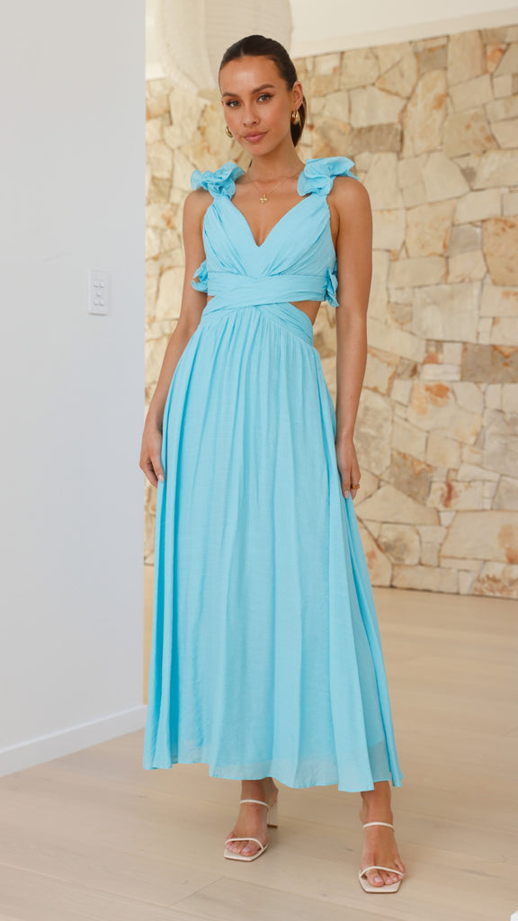 Galilhai Maxi Dress - Blue - Billy J