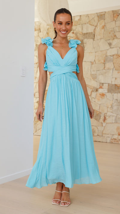 Load image into Gallery viewer, Galilhai Maxi Dress - Blue - Billy J
