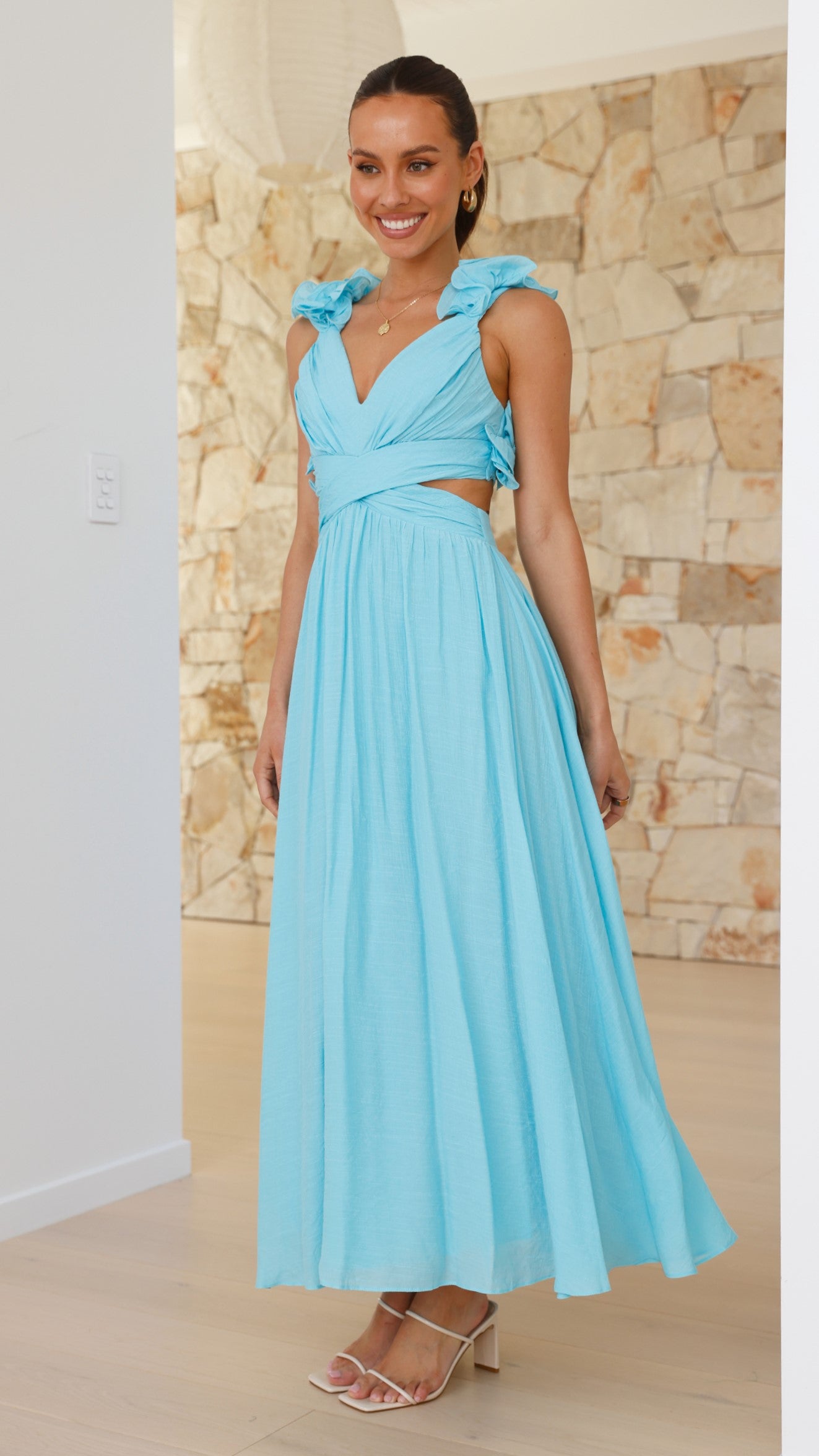 Galilhai Maxi Dress - Blue - Billy J