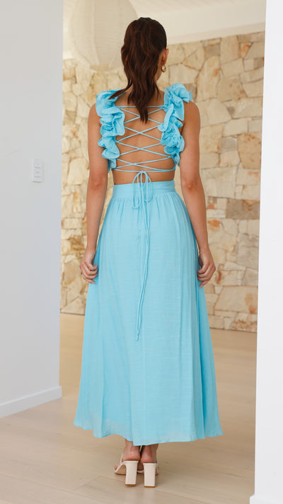 Load image into Gallery viewer, Galilhai Maxi Dress - Blue - Billy J
