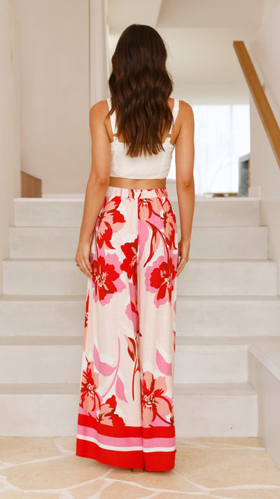 Load image into Gallery viewer, Aurelia Pants - Rosabel Print - Billy J
