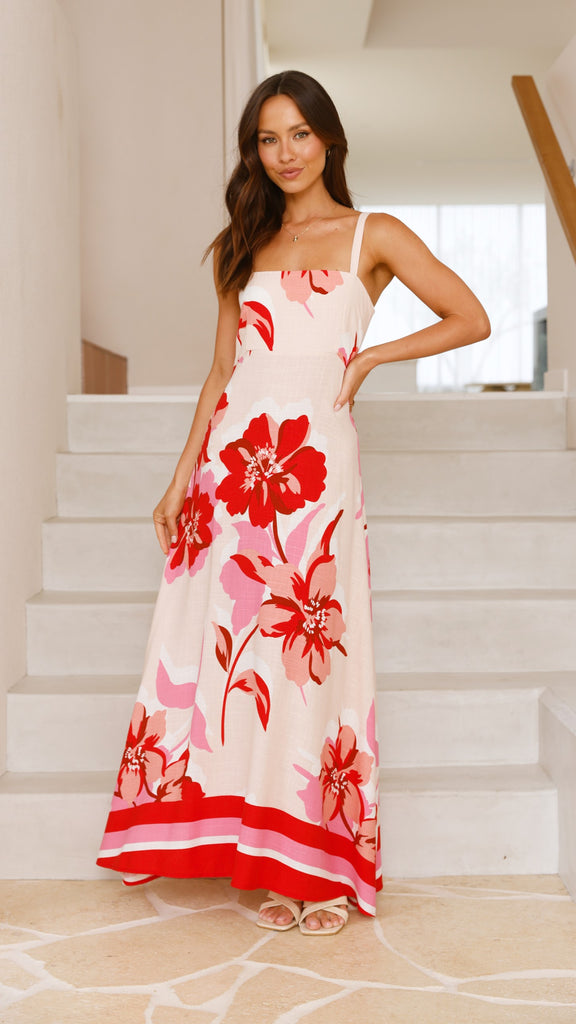 Vida Maxi Dress - Rosabel Print - Billy J