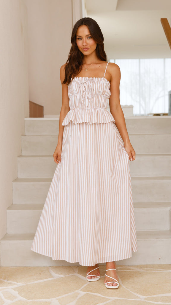 Misty Maxi Dress - Beige - Billy J