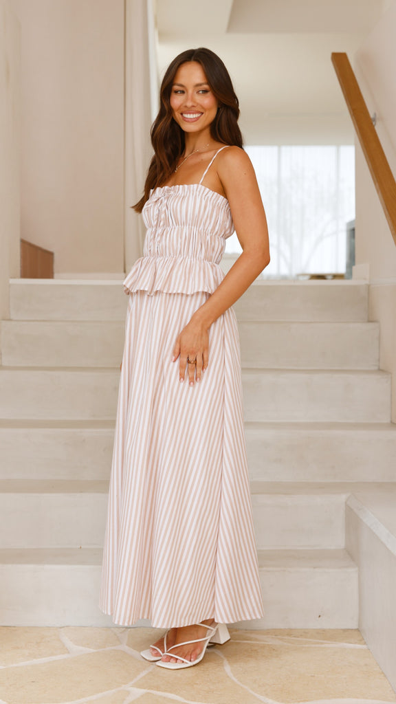 Misty Maxi Dress - Beige - Billy J