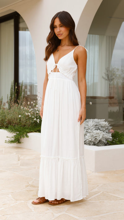 Load image into Gallery viewer, Lille Maxi Dress - White - Billy J
