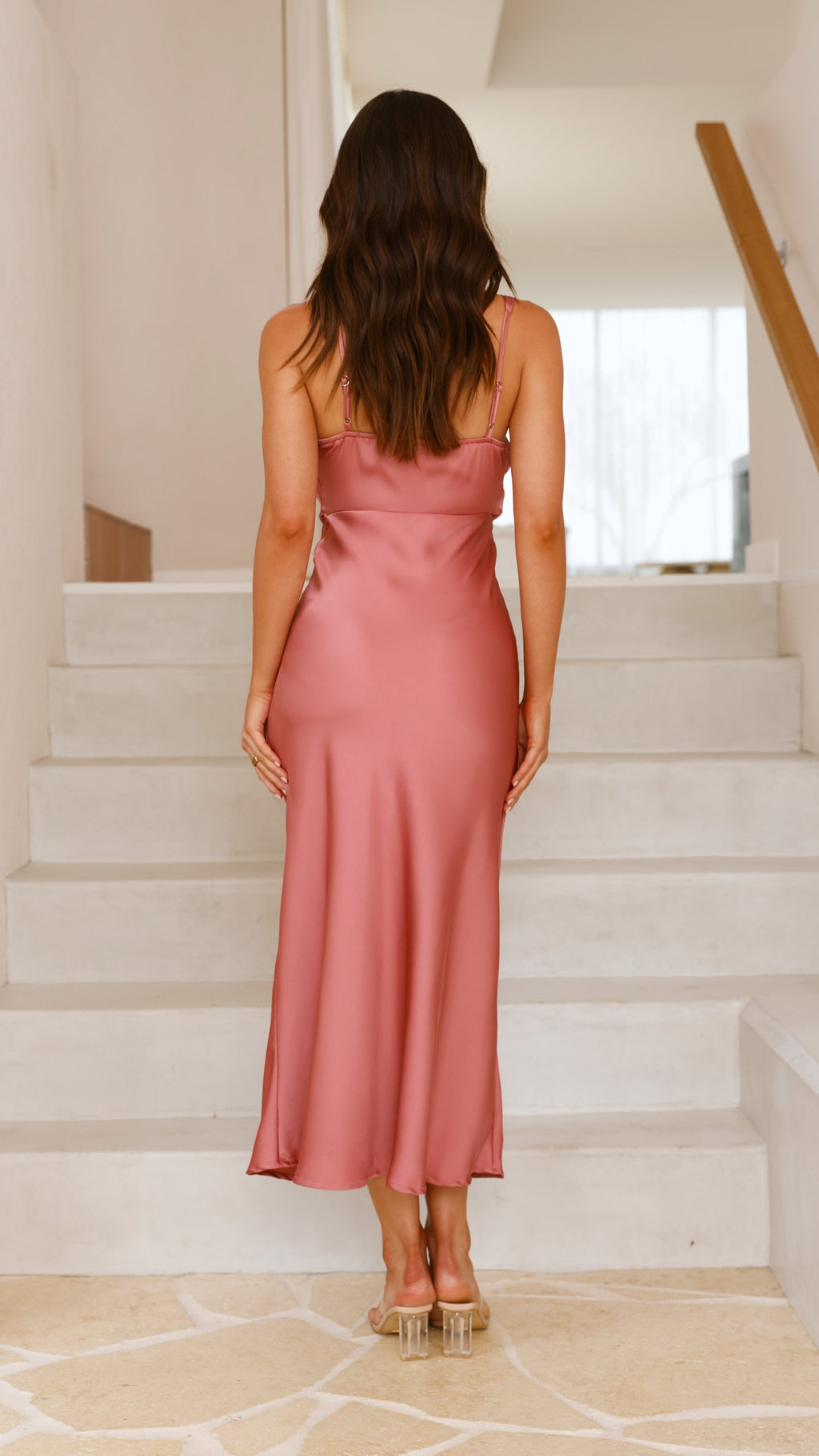 Audrey Maxi Dress - Baked Rose - Billy J