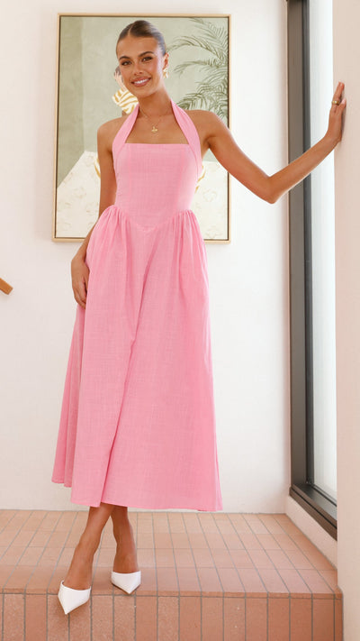 Load image into Gallery viewer, Caden Maxi Dress - Pink - Billy J
