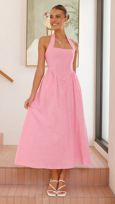 Load image into Gallery viewer, Caden Maxi Dress - Pink - Billy J
