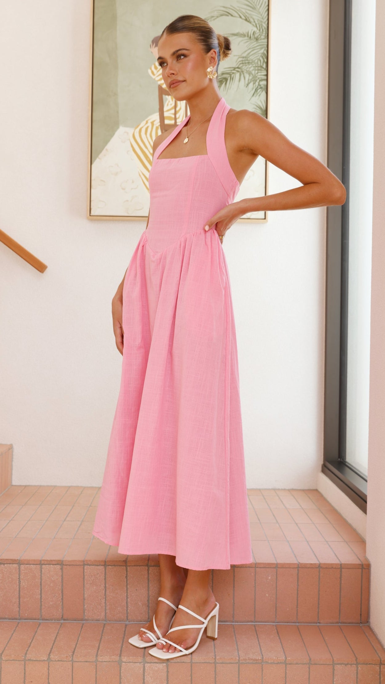 Caden Maxi Dress - Pink - Billy J