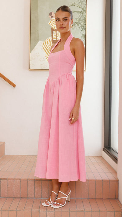 Load image into Gallery viewer, Caden Maxi Dress - Pink - Billy J
