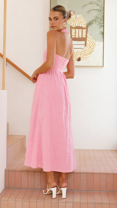 Load image into Gallery viewer, Caden Maxi Dress - Pink - Billy J
