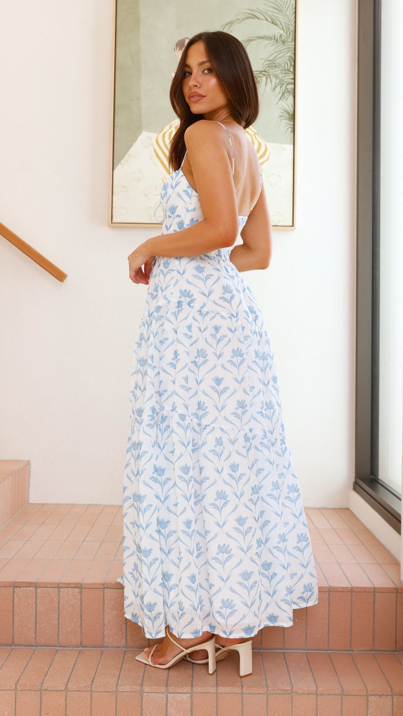 Cove Maxi Dress - Blue Floral - Billy J