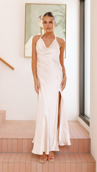 Load image into Gallery viewer, Sian Maxi Dress - Champagne - Billy J
