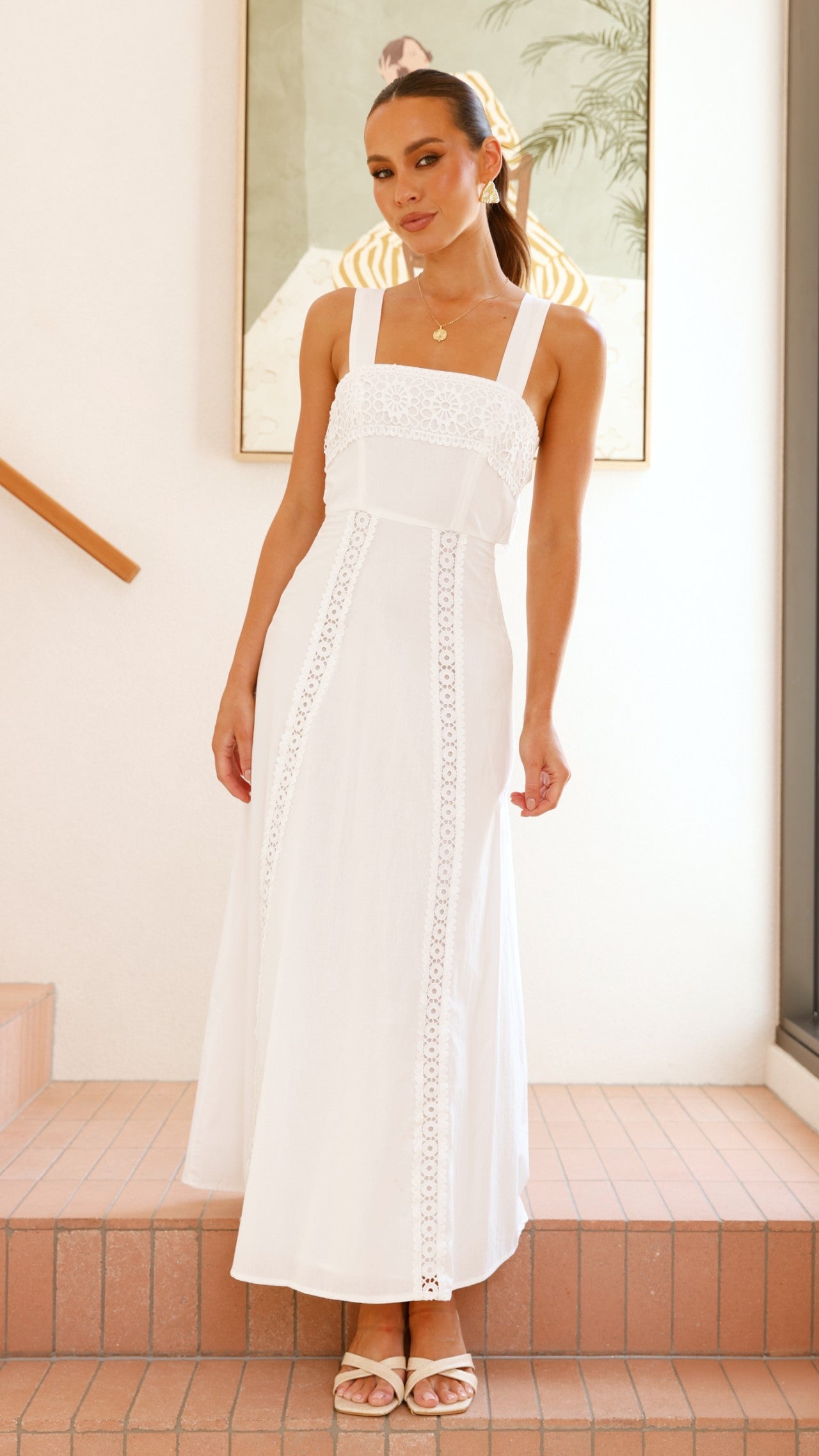 Takala Maxi Dress - Off White - Billy J