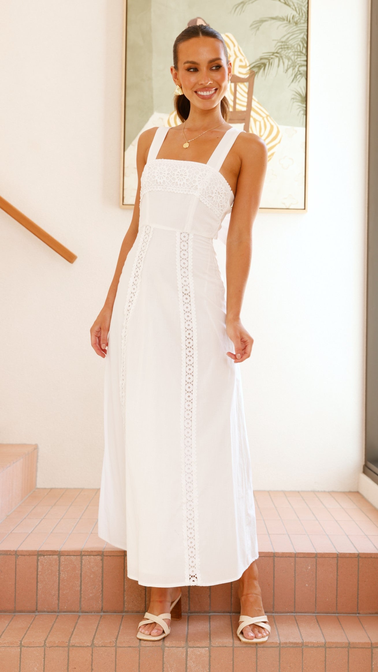 Takala Maxi Dress - Off White - Billy J