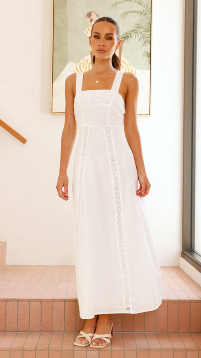 Load image into Gallery viewer, Takala Maxi Dress - Off White - Billy J
