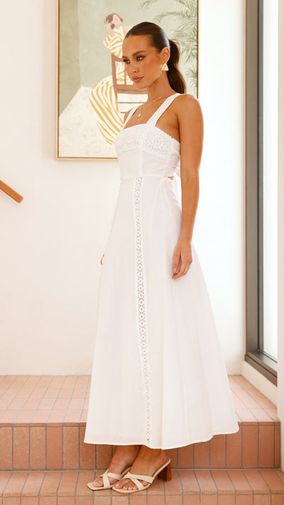 Load image into Gallery viewer, Takala Maxi Dress - Off White - Billy J
