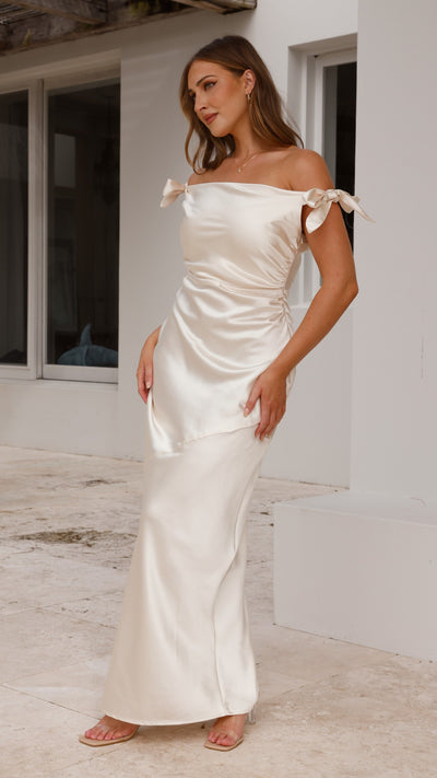 Load image into Gallery viewer, Frida Maxi Dress - Champagne - Billy J
